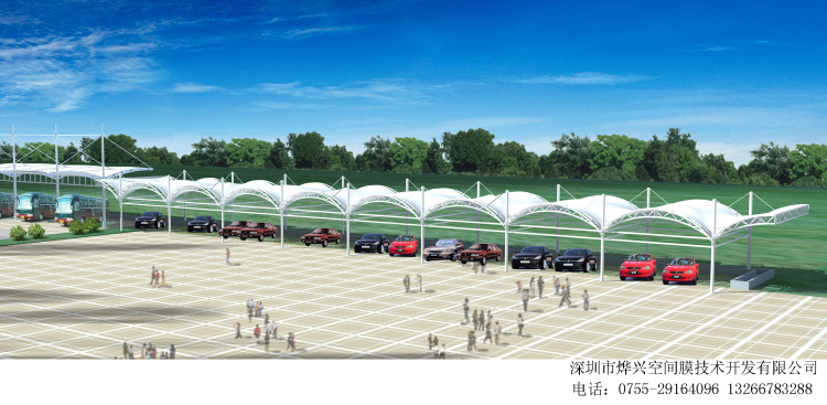 烏云遮不住太陽，鋼結(jié)構(gòu)車棚不怕火煉！